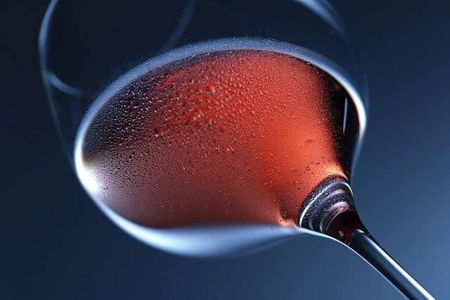 Rotwein Glas