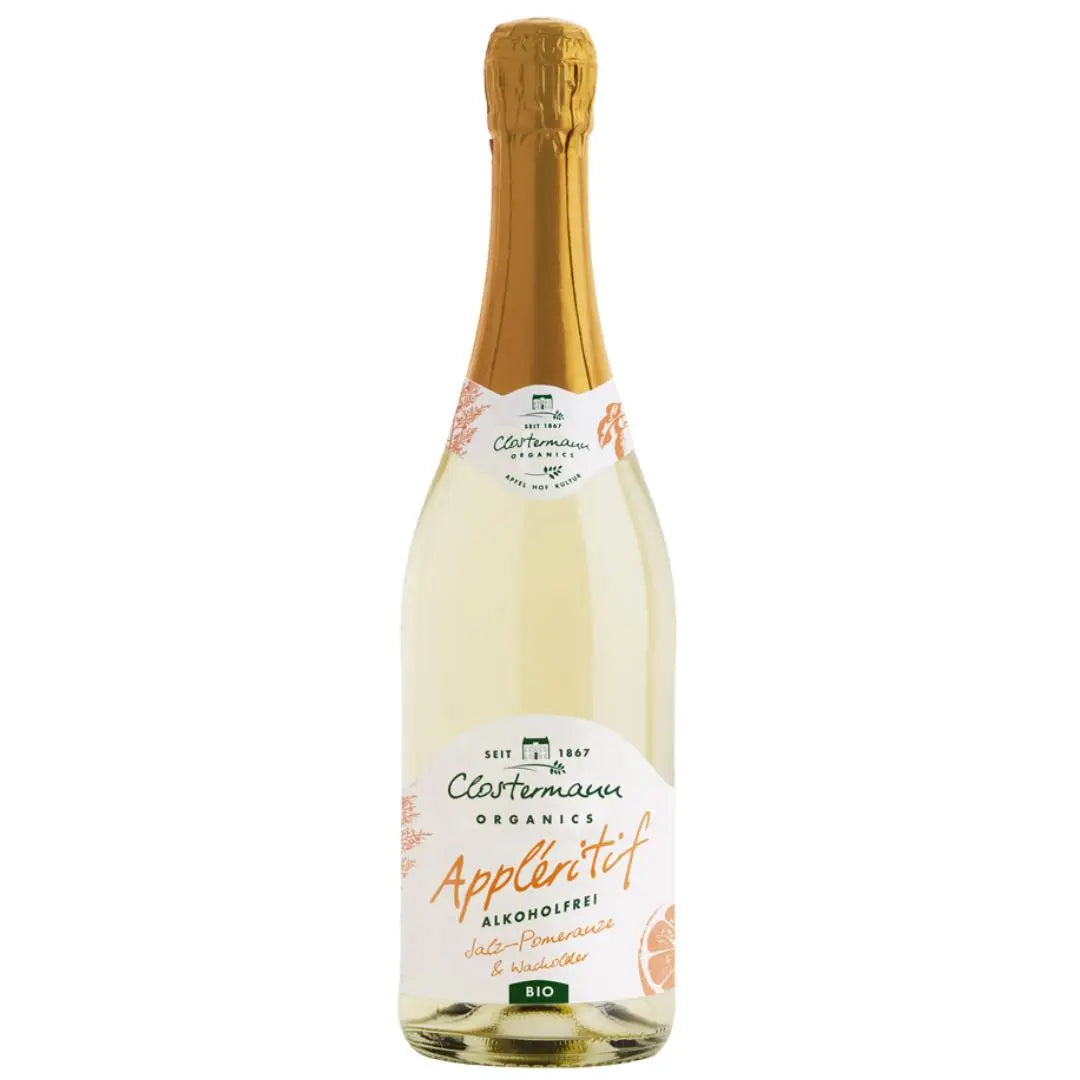 alkoholfreier Appleritif Clostermann Organics Salz Pommeranze und Wacholder