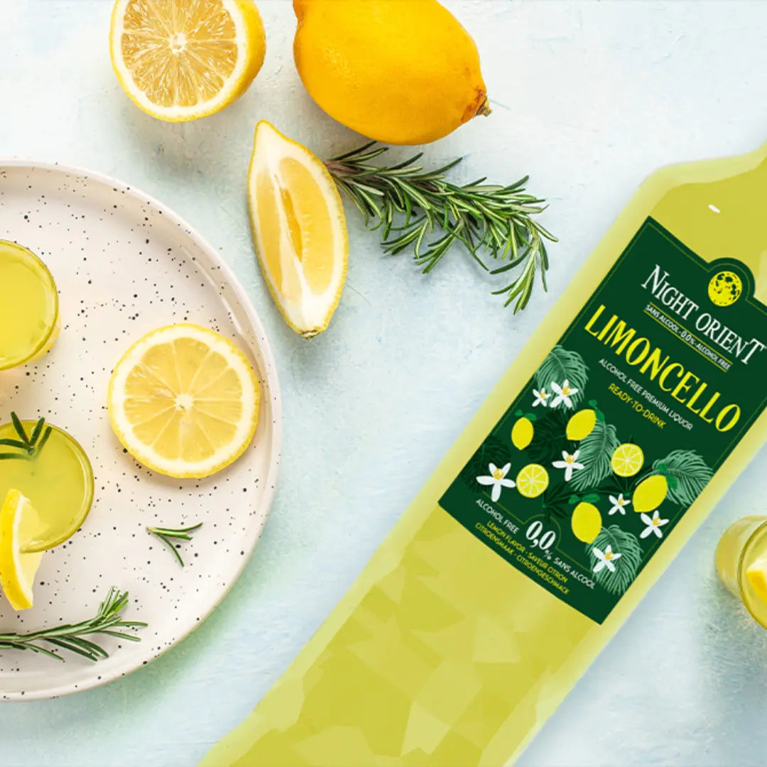 Limoncello-Style Cocktail ohne Alkohol – Night Orient