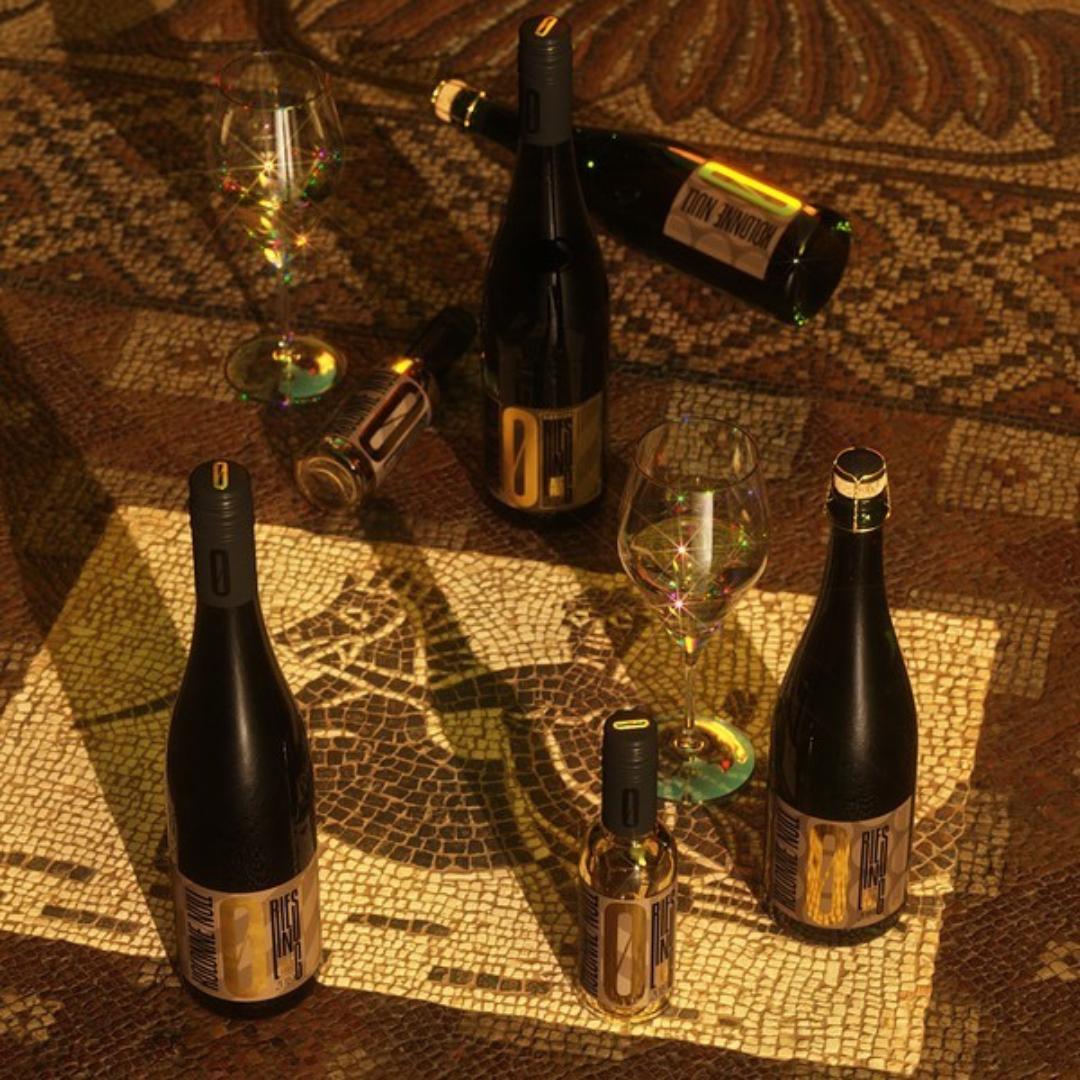 Riesling Wein Ohne Alkohol Kolonne Null auf der Strasse