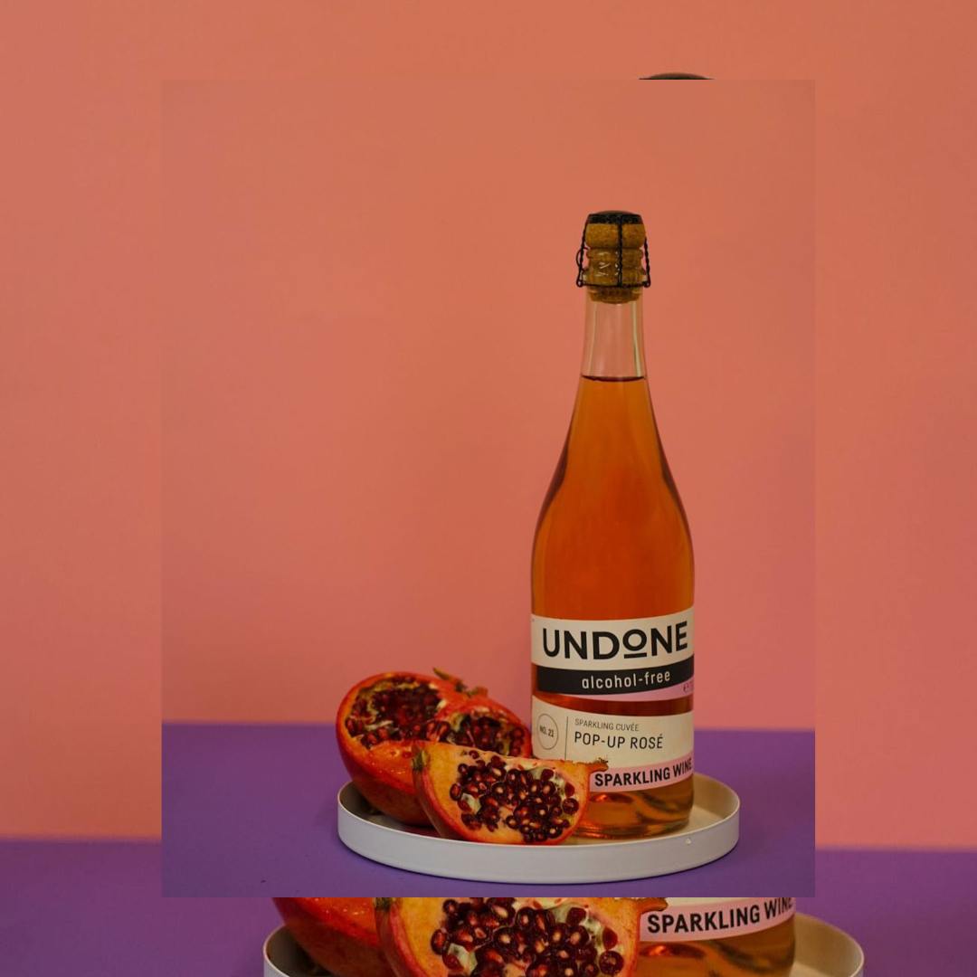 Sekt Rosé ohne Alkohol von Undone