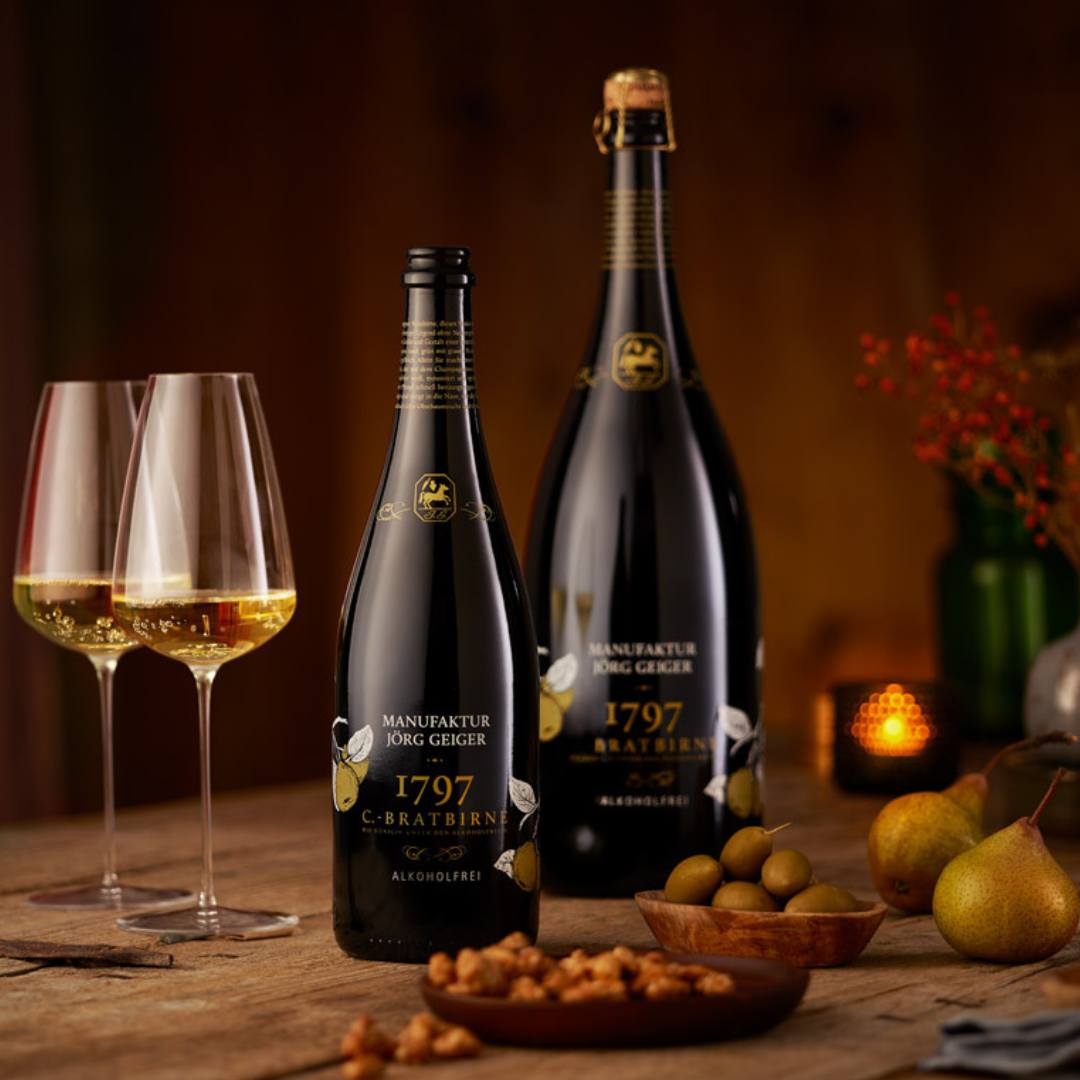 Champagner-Alternative ohne Alkohol von Jörg Geiger Manufaktur