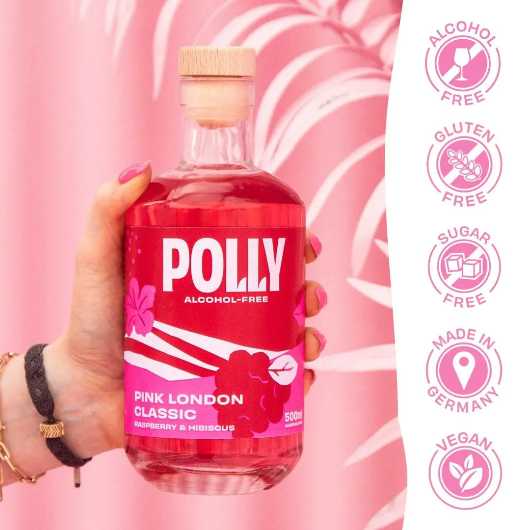 Alkoholfreier Pink Gin "London Classic" von Polly