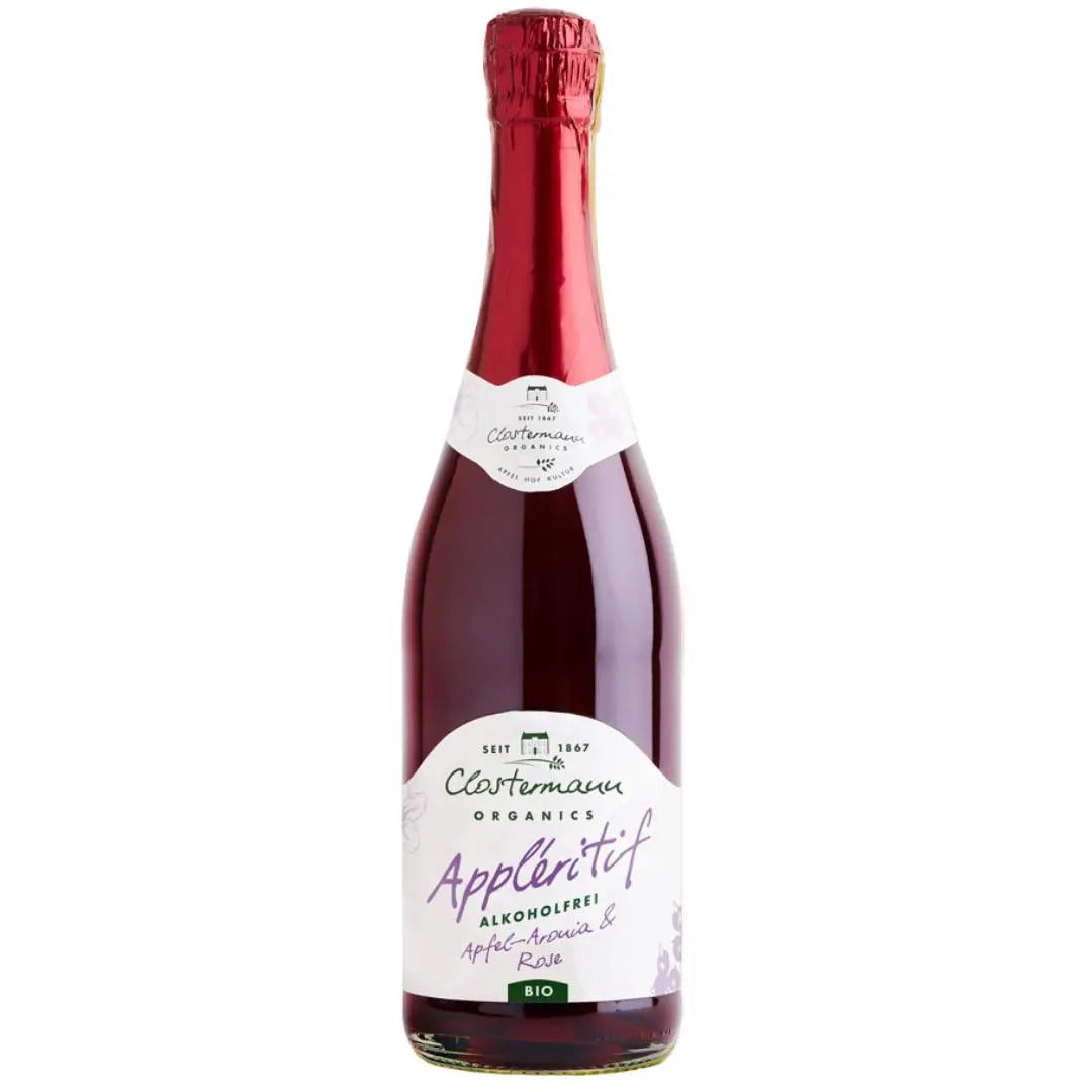 Schaumwein ohne Alkohol Apfel-Aronia Rose von Clostermann