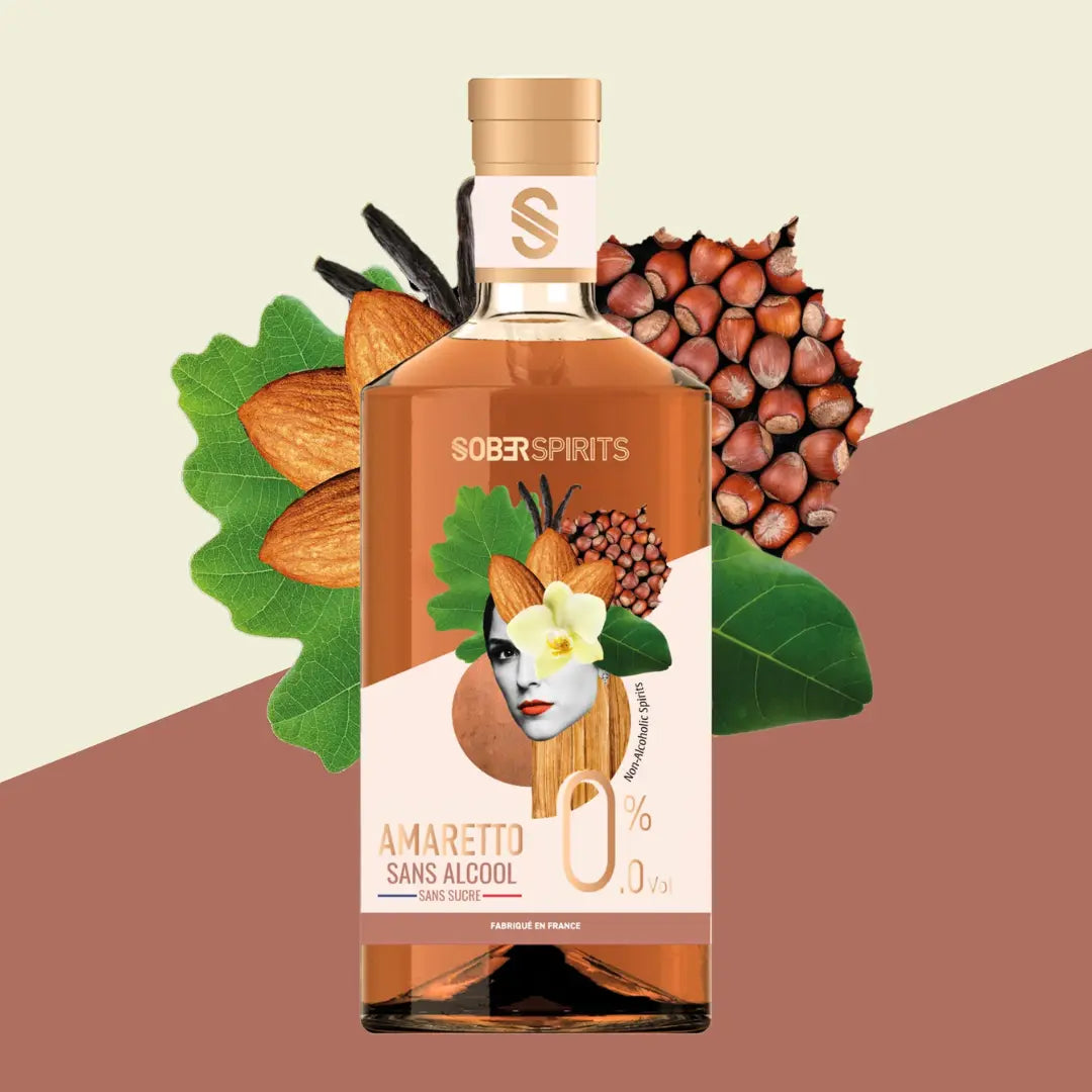 Amaretto ohne Alkohol und Zucker von Sober Spirits