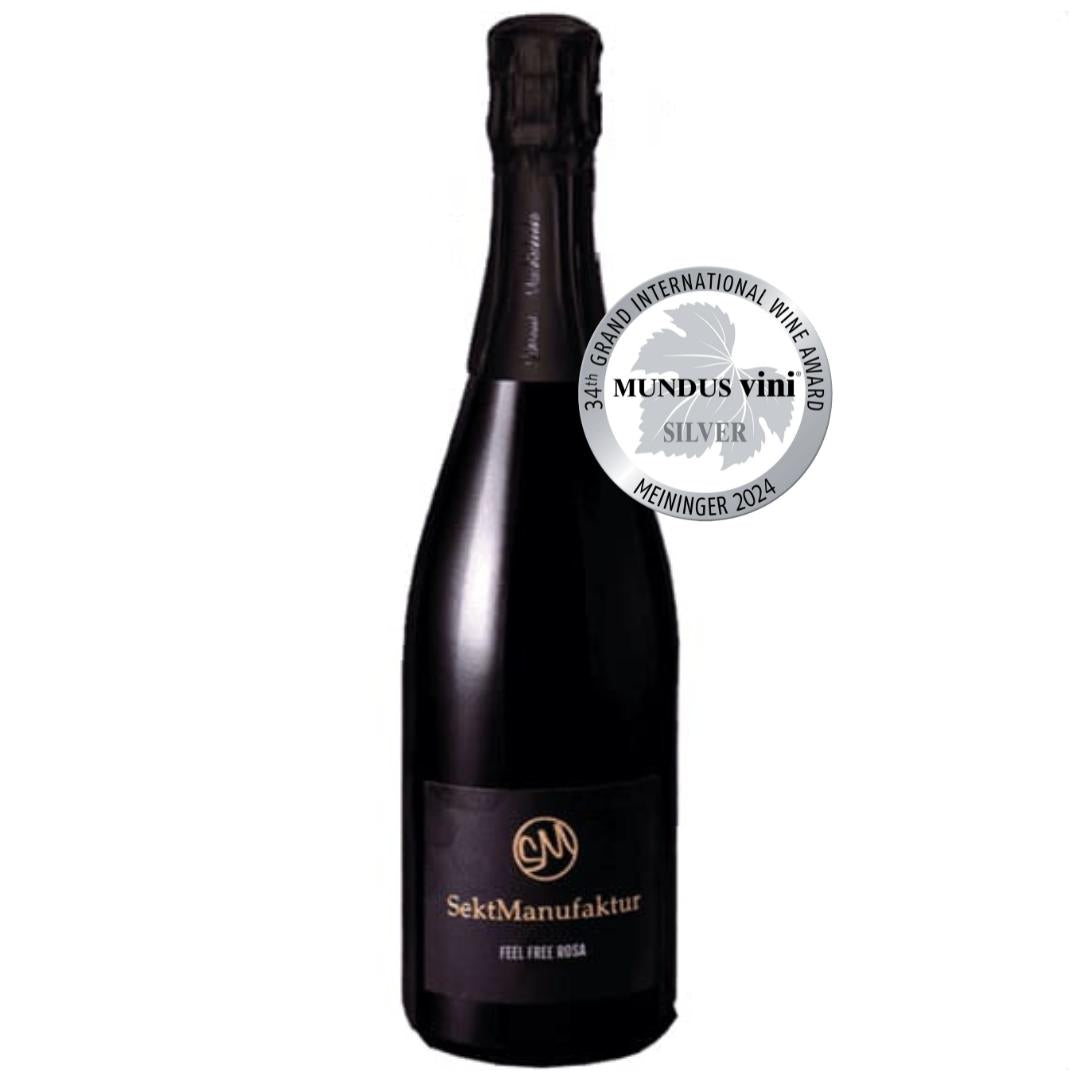 Feel Free Rosa – Alkoholfreier Schaumwein Rosé von SM SektManufaktur: Fruchtig-prickelndes Cuvée aus entalkoholisiertem Wein mit Aromen roter Früchte.