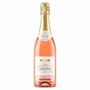 Drathen Rosé Sekt alkoholfrei in eleganter Flasche vor weißem Hintergrund