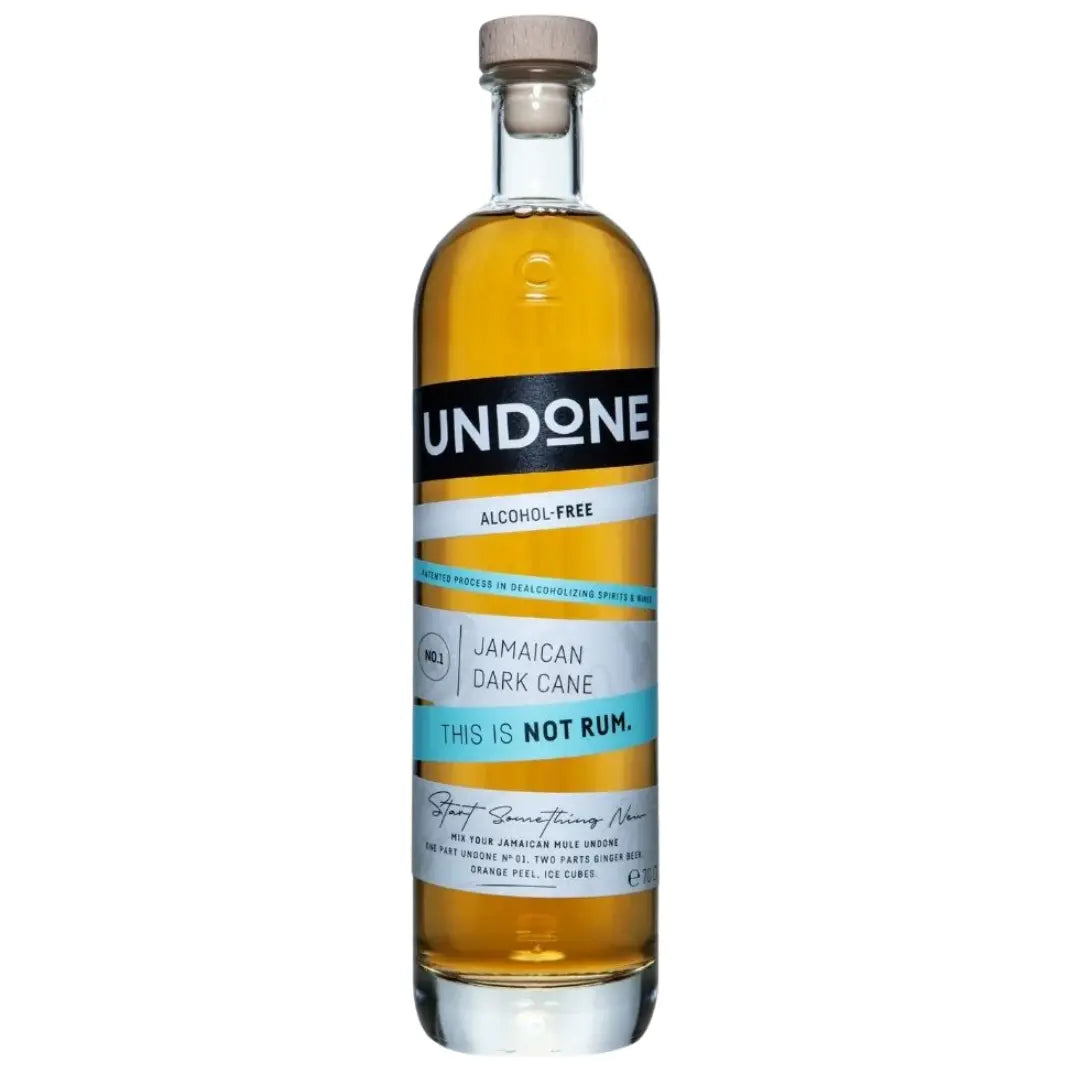 Alkoholfreier Rum Jamaican Dark Cane von Undone – Flasche als Rum-Alternative