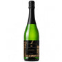 Riesling Mousseux alkoholfrei von König & Krieger als elegante Sektflasche auf weißem Hintergrund