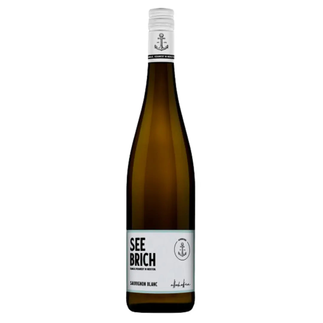Seebrich alkoholfreier Wein Sauvignon Blanc Neutraler Hintergrund