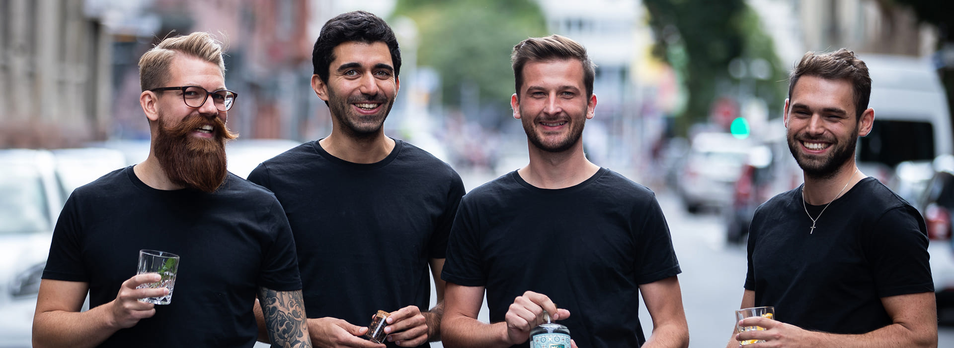 4 Gründer von Mesano Gin Alkoholfrei