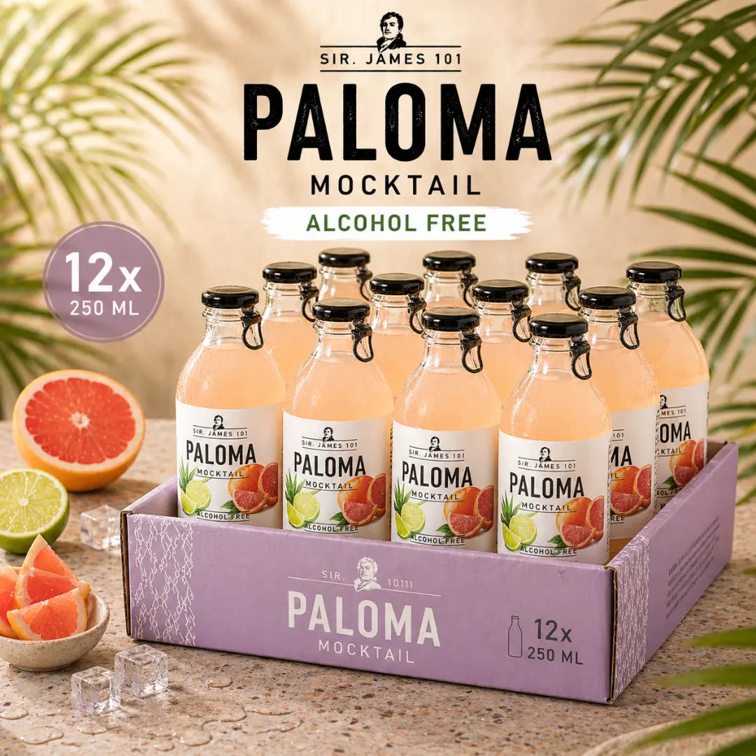 alkoholfreier Paloma Cocktail von Sir James im 12er Tray
