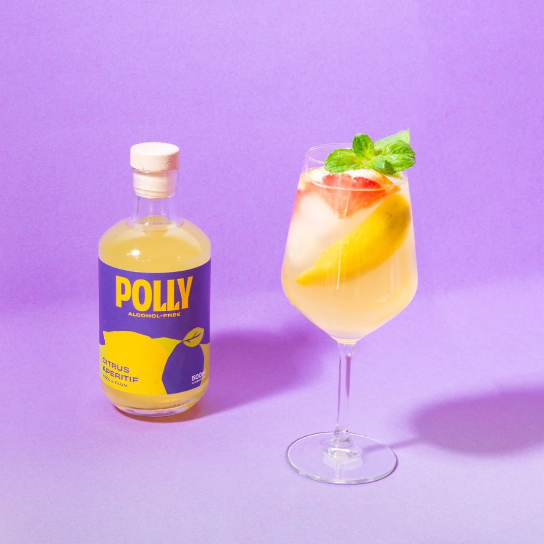 Flasche POLLY Citrus Aperitif - die perfekte alkoholfreie Limoncello-Alternative