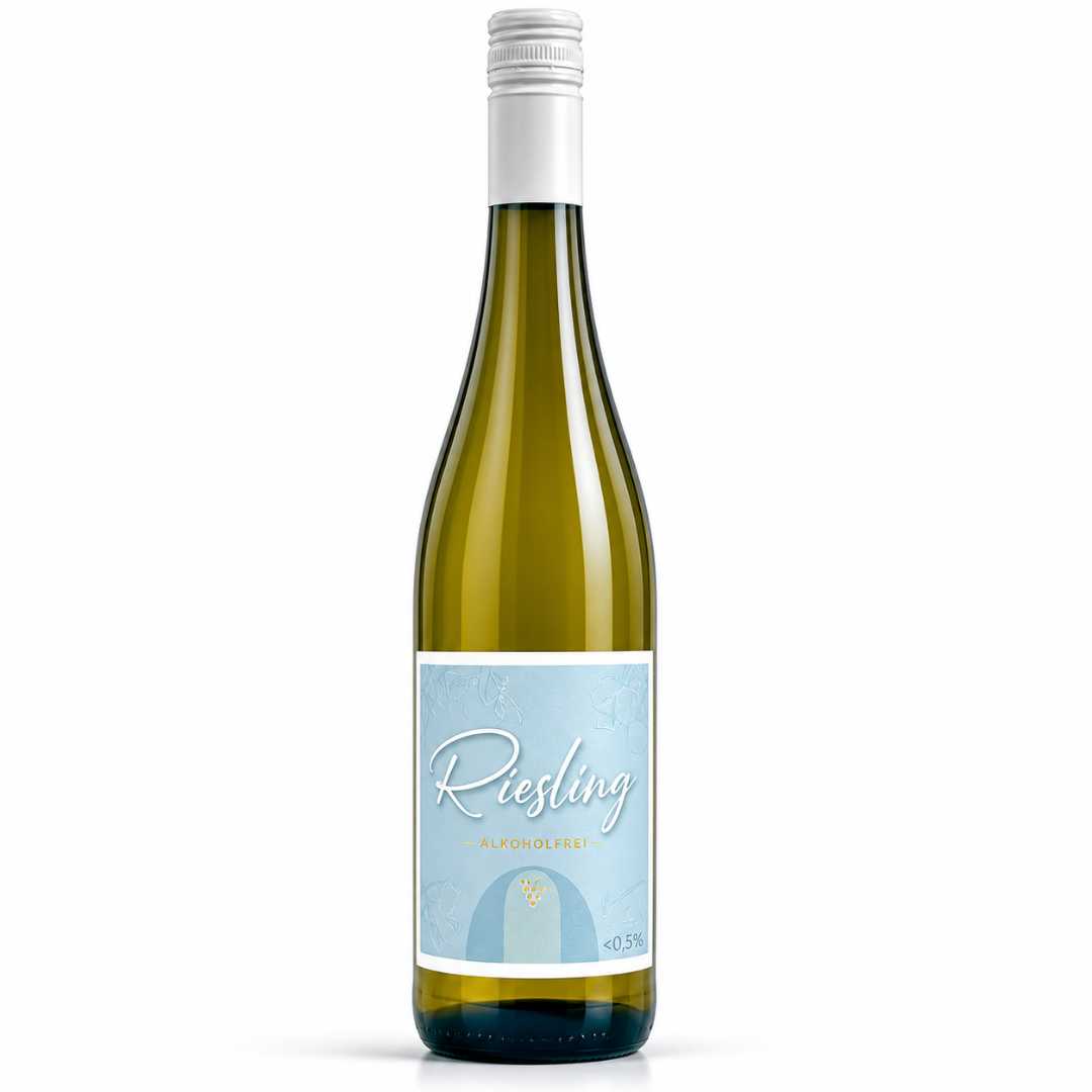 Alkoholfreier Riesling Weißwein Flasche kaufen, frischer alkoholfreier Wein