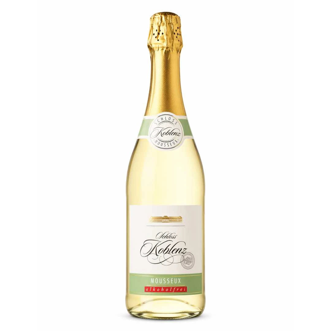Schloss Koblenz Mousseux alkoholfreier Sekt Flasche freigestellt