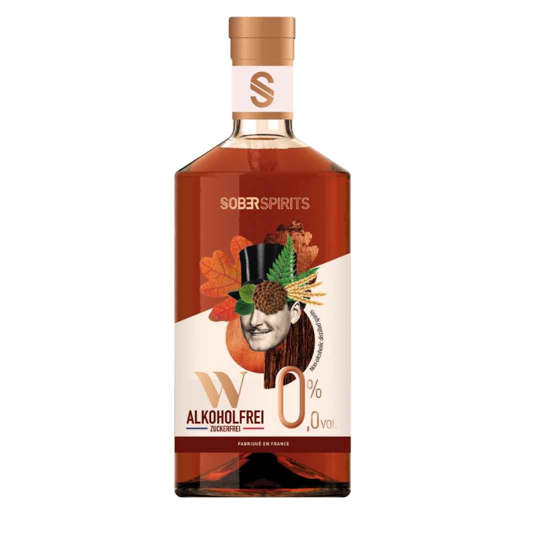 Sober Spirits - Alkoholfreie Malz-Kreation mit rauchigem Aroma, zuckerfrei und 0% Alkohol