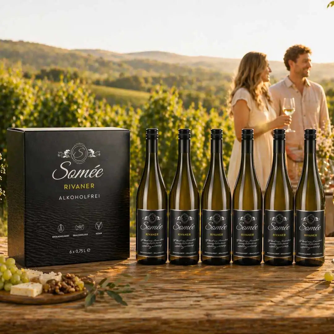 Somée Rivaner alkoholfrei 6er Paket Vorteilspack mit sechs Flaschen für gesellige Anlässe